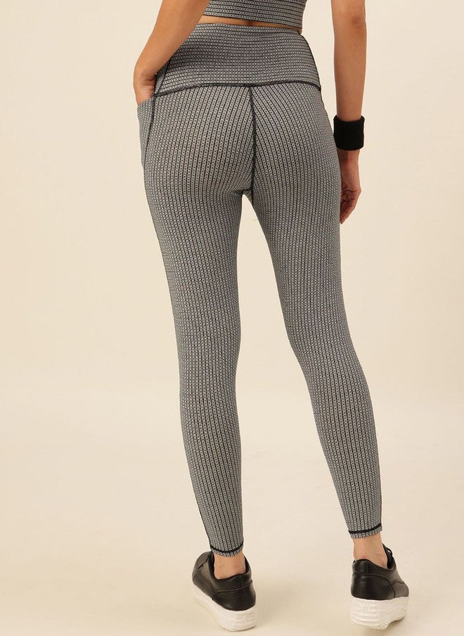 CUKOO Women Printed Training or Gym Rapid-Dry Ankle Length Tights - Image 3
